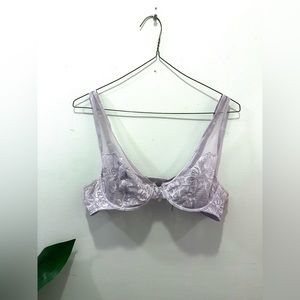 SAVAGE X FENTY lace lavender bralette - 38B